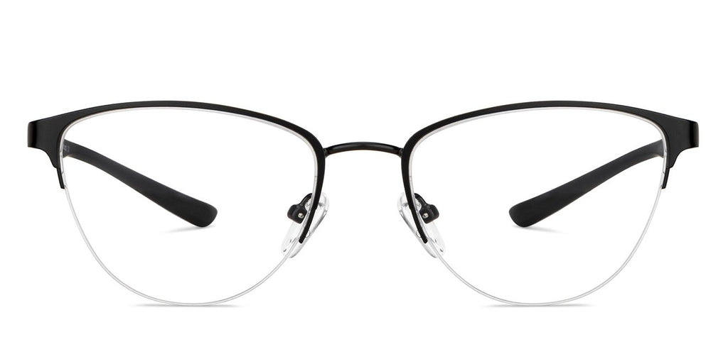 Half Rim Eyeglasses-Frame Cat Eye--EG Half Rim Eyeglasses-Frame Cat Eye--EG