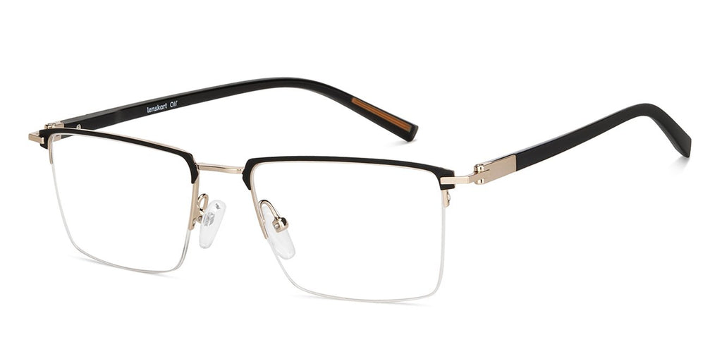 Half Rim Eyeglasses-Frame Square--EG Half Rim Eyeglasses-Frame Square--EG