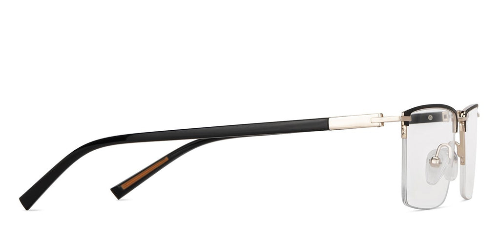 Half Rim Eyeglasses-Frame Square--EG Half Rim Eyeglasses-Frame Square--EG