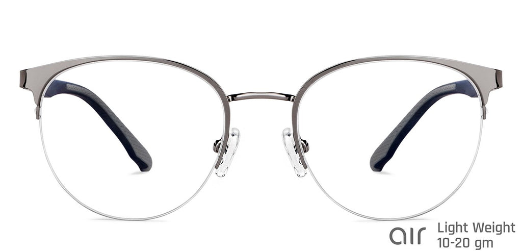 Half Rim Eyeglasses-Frame Round--EG Half Rim Eyeglasses-Frame Round--EG