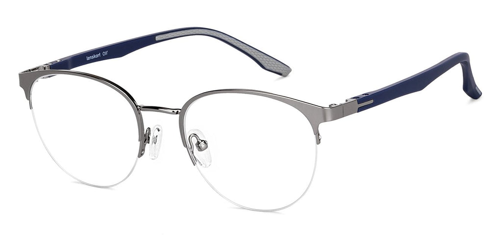 Half Rim Eyeglasses-Frame Round--EG Half Rim Eyeglasses-Frame Round--EG