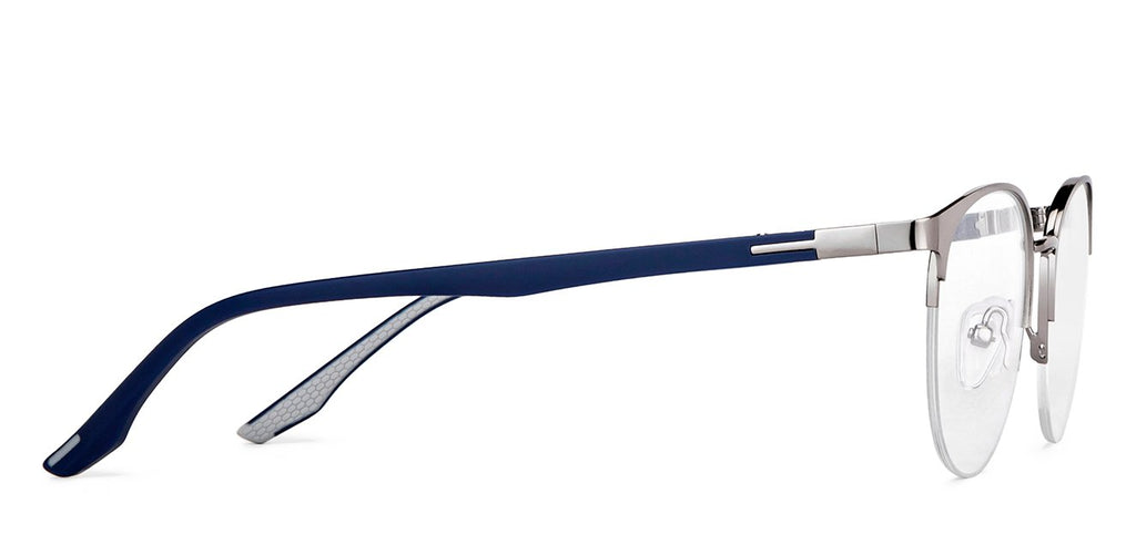 Half Rim Eyeglasses-Frame Round--EG Half Rim Eyeglasses-Frame Round--EG