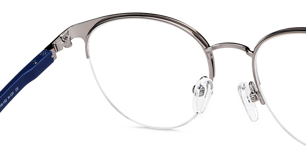 Half Rim Eyeglasses-Frame Round--EG Half Rim Eyeglasses-Frame Round--EG