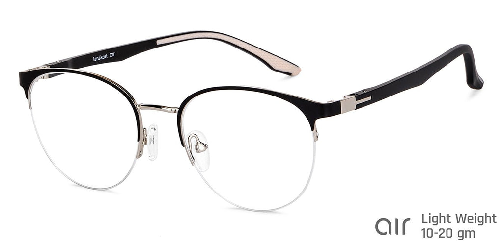 Half Rim Eyeglasses-Frame Round--EG Half Rim Eyeglasses-Frame Round--EG