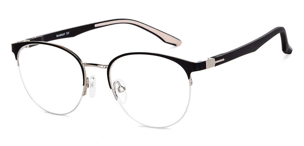 Half Rim Eyeglasses-Frame Round--EG Half Rim Eyeglasses-Frame Round--EG