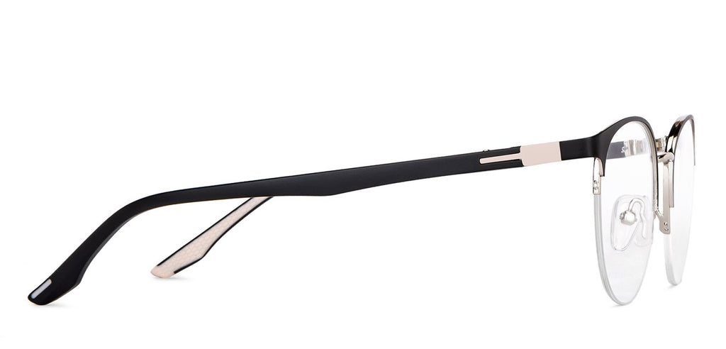 Half Rim Eyeglasses-Frame Round--EG Half Rim Eyeglasses-Frame Round--EG