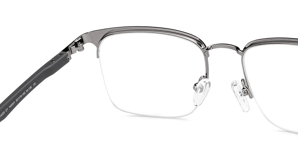 Half Rim Eyeglasses-Frame Square--EG Half Rim Eyeglasses-Frame Square--EG