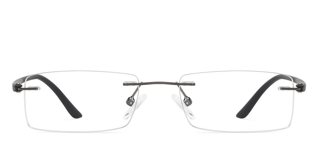Rimless Eyeglasses-Frame Rectangle--EG Rimless Eyeglasses-Frame Rectangle--EG