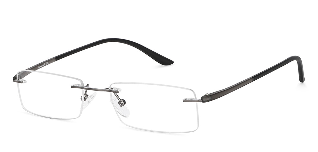 Rimless Eyeglasses-Frame Rectangle--EG Rimless Eyeglasses-Frame Rectangle--EG