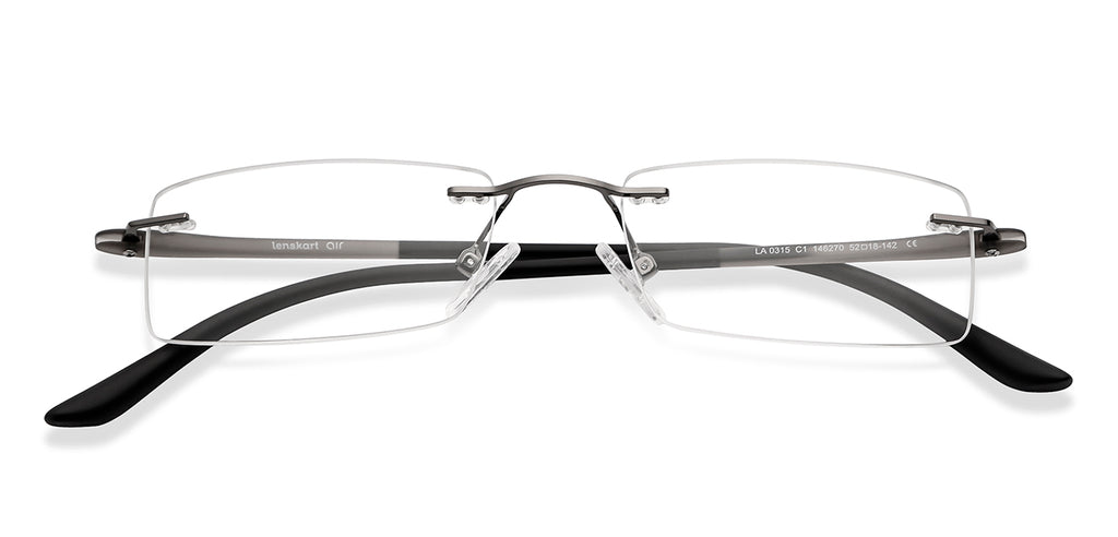 Rimless Eyeglasses-Frame Rectangle--EG Rimless Eyeglasses-Frame Rectangle--EG