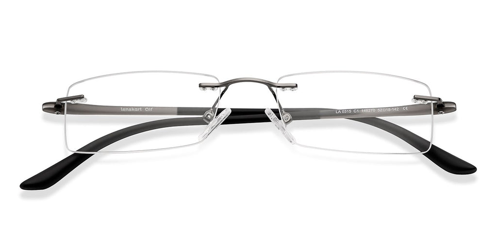 Rimless Eyeglasses-Frame Rectangle--EG Rimless Eyeglasses-Frame Rectangle--EG