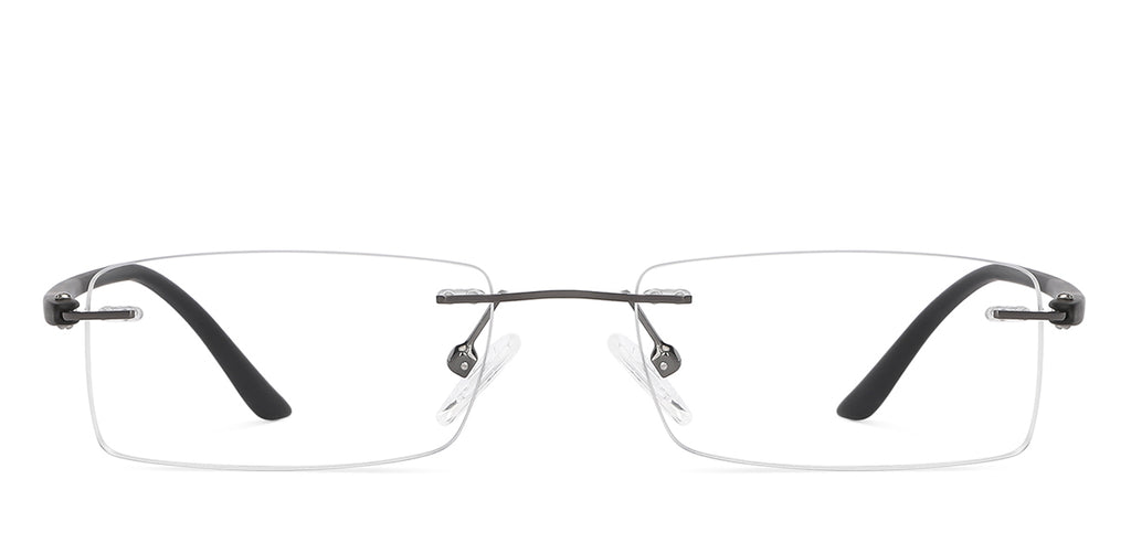 Rimless Eyeglasses-Frame Rectangle--EG Rimless Eyeglasses-Frame Rectangle--EG