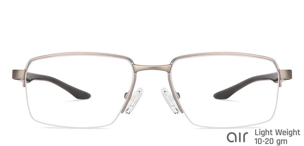 Half Rim Eyeglasses-Frame Rectangle--EG Half Rim Eyeglasses-Frame Rectangle--EG