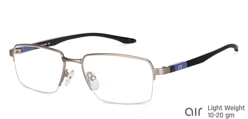 Half Rim Eyeglasses-Frame Rectangle--EG Half Rim Eyeglasses-Frame Rectangle--EG