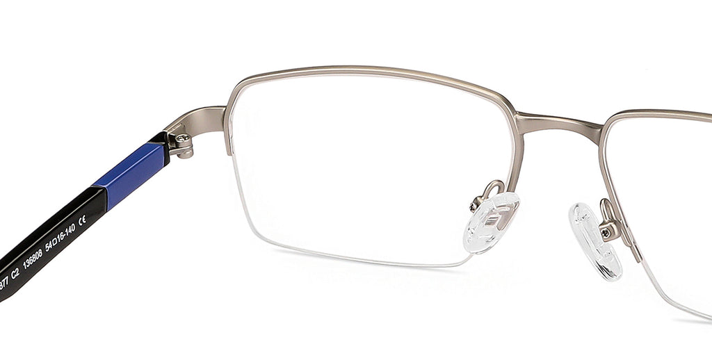 Half Rim Eyeglasses-Frame Rectangle--EG Half Rim Eyeglasses-Frame Rectangle--EG
