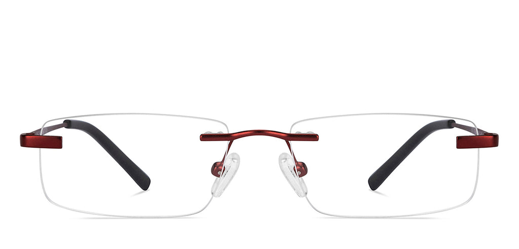 Rimless Eyeglasses-Frame Rectangle--EG Rimless Eyeglasses-Frame Rectangle--EG