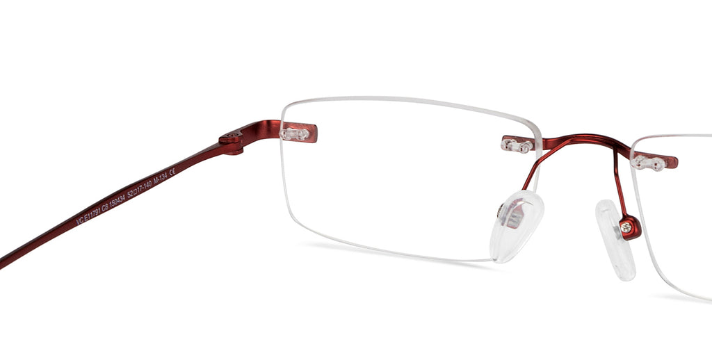 Rimless Eyeglasses-Frame Rectangle--EG Rimless Eyeglasses-Frame Rectangle--EG