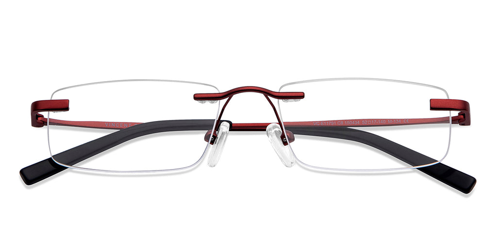 Rimless Eyeglasses-Frame Rectangle--EG Rimless Eyeglasses-Frame Rectangle--EG