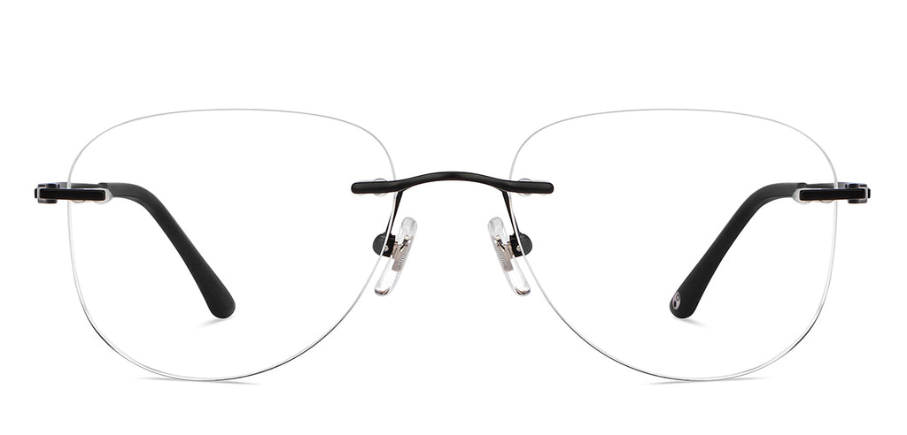 Rimless Eyeglasses-Frame Rectangle--EG Rimless Eyeglasses-Frame Rectangle--EG