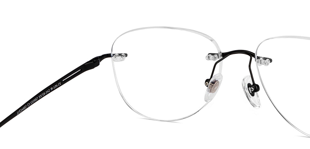 Rimless Eyeglasses-Frame Rectangle--EG Rimless Eyeglasses-Frame Rectangle--EG