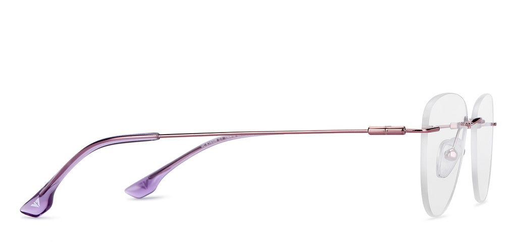 Rimless Eyeglasses-Frame Cat Eye--EG Rimless Eyeglasses-Frame Cat Eye--EG