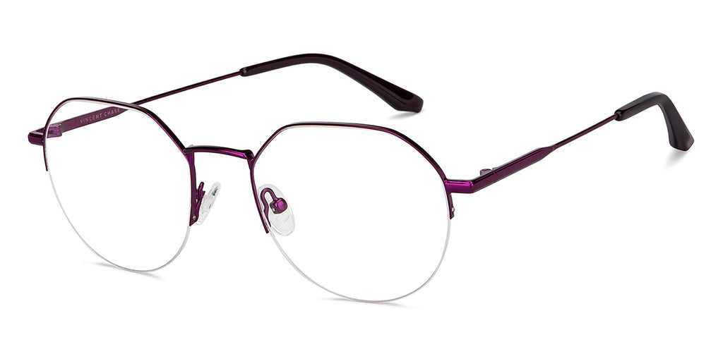 Half Rim Eyeglasses-Frame Geometric--EG Half Rim Eyeglasses-Frame Geometric--EG