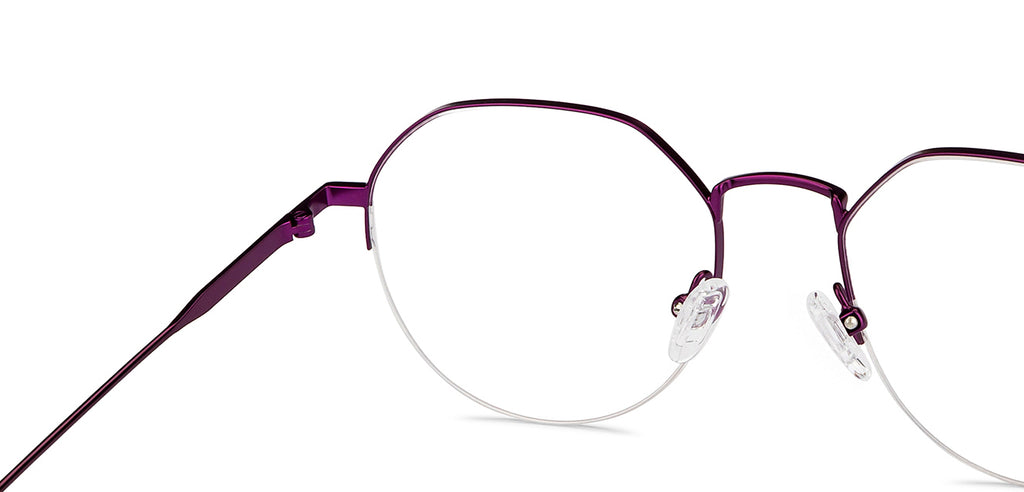 Half Rim Eyeglasses-Frame Geometric--EG Half Rim Eyeglasses-Frame Geometric--EG