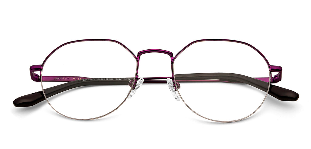 Half Rim Eyeglasses-Frame Geometric--EG Half Rim Eyeglasses-Frame Geometric--EG
