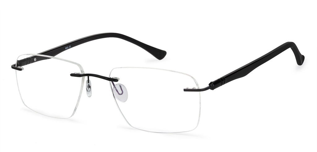 Rimless Eyeglasses-Frame Rectangle--EG Rimless Eyeglasses-Frame Rectangle--EG
