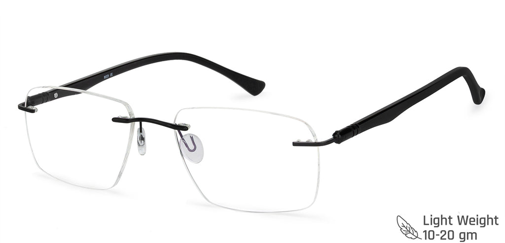 Rimless Eyeglasses-Frame Rectangle--EG Rimless Eyeglasses-Frame Rectangle--EG
