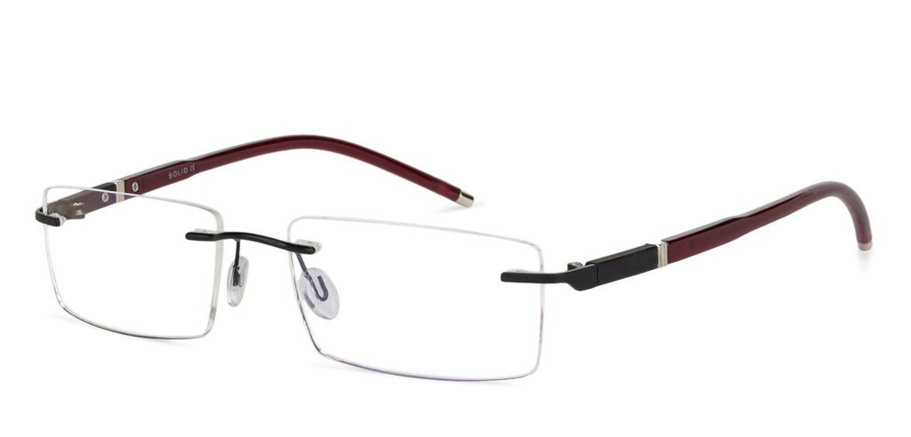 Rimless Eyeglasses-Frame Rectangle--EG Rimless Eyeglasses-Frame Rectangle--EG
