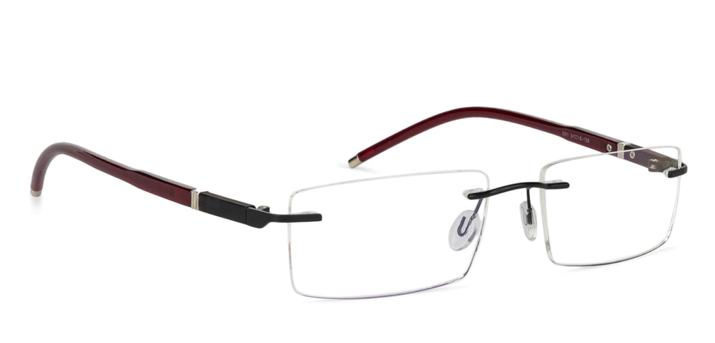 Rimless Eyeglasses-Frame Rectangle--EG Rimless Eyeglasses-Frame Rectangle--EG