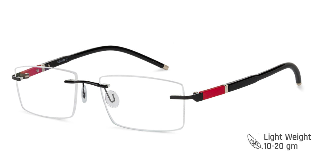 Rimless Eyeglasses-Frame Rectangle--EG Rimless Eyeglasses-Frame Rectangle--EG