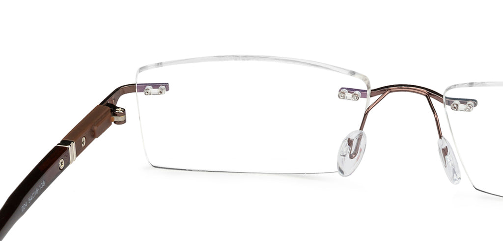 Rimless Eyeglasses-Frame Rectangle--EG Rimless Eyeglasses-Frame Rectangle--EG