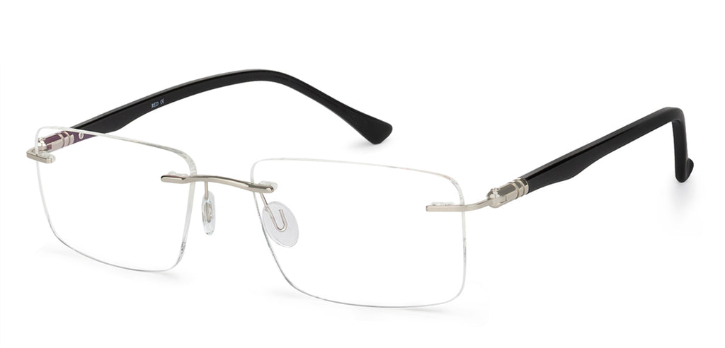 Rimless Eyeglasses-Frame Rectangle--EG Rimless Eyeglasses-Frame Rectangle--EG