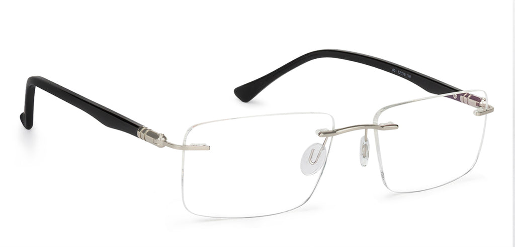 Rimless Eyeglasses-Frame Rectangle--EG Rimless Eyeglasses-Frame Rectangle--EG