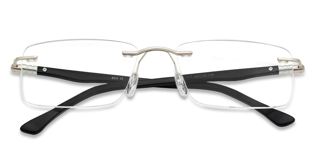 Rimless Eyeglasses-Frame Rectangle--EG Rimless Eyeglasses-Frame Rectangle--EG
