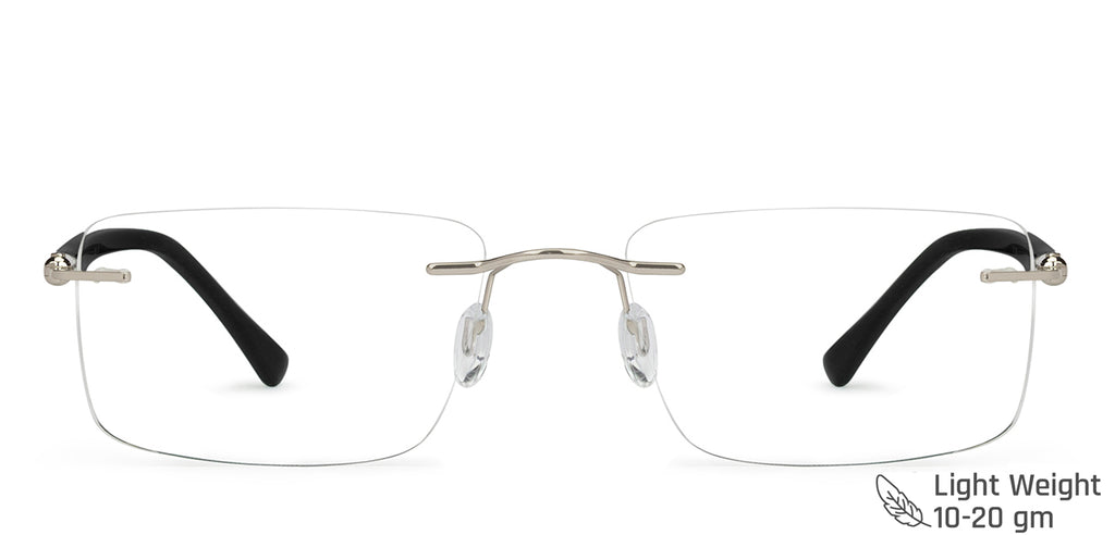 Rimless Eyeglasses-Frame Rectangle--EG Rimless Eyeglasses-Frame Rectangle--EG