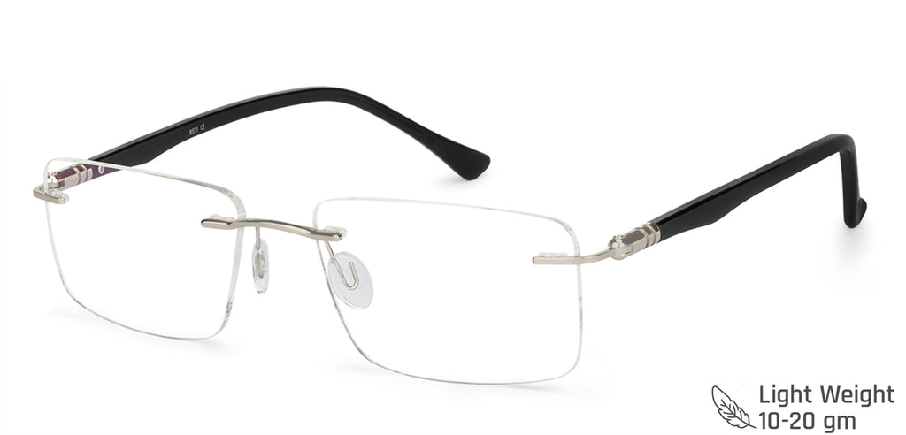 Rimless Eyeglasses-Frame Rectangle--EG Rimless Eyeglasses-Frame Rectangle--EG