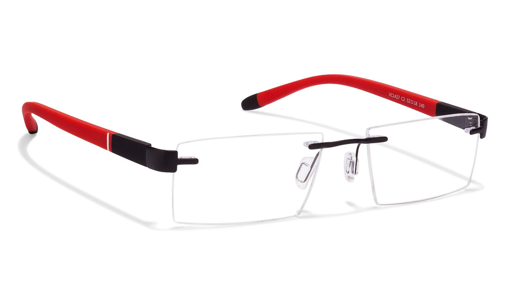 Rimless Eyeglasses-Frame Rectangle--EG Rimless Eyeglasses-Frame Rectangle--EG
