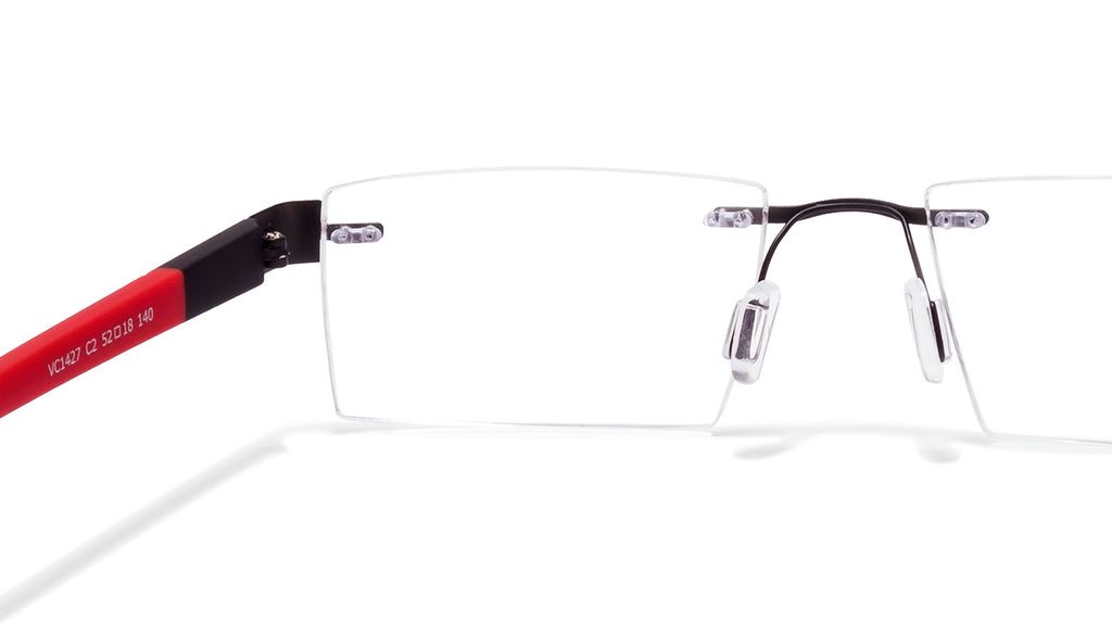 Rimless Eyeglasses-Frame Rectangle--EG Rimless Eyeglasses-Frame Rectangle--EG