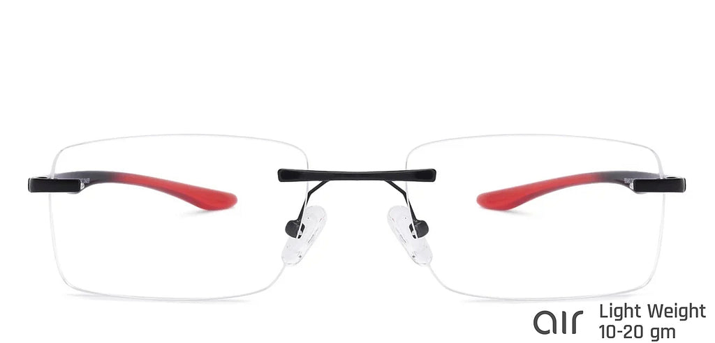 Rimless Eyeglasses-Frame Rectangle--EG Rimless Eyeglasses-Frame Rectangle--EG