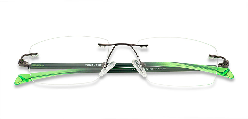 Rimless Eyeglasses-Frame Rectangle--EG Rimless Eyeglasses-Frame Rectangle--EG