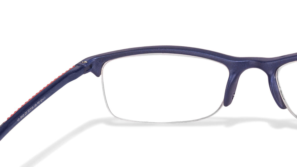 Half Rim Eyeglasses-Frame Rectangle--EG Half Rim Eyeglasses-Frame Rectangle--EG