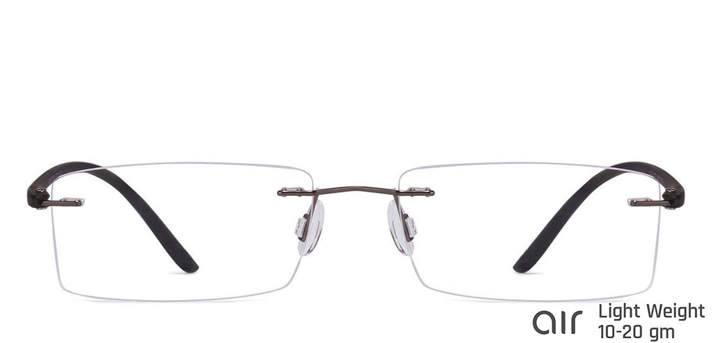 Rimless Eyeglasses-Frame Rectangle--EG Rimless Eyeglasses-Frame Rectangle--EG