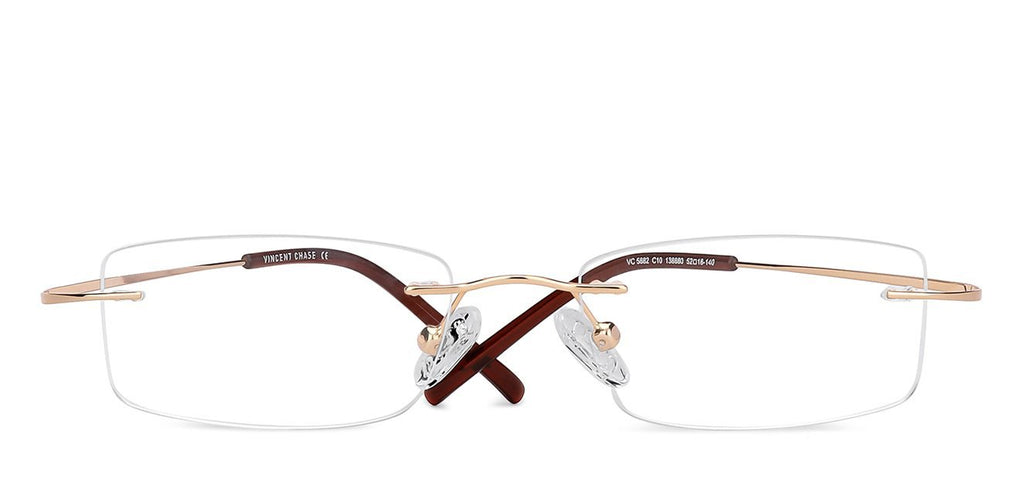 Rimless Eyeglasses-Frame Rectangle--EG Rimless Eyeglasses-Frame Rectangle--EG