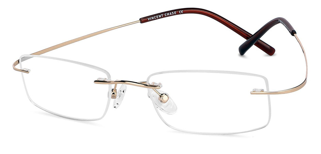 Rimless Eyeglasses-Frame Rectangle--EG Rimless Eyeglasses-Frame Rectangle--EG