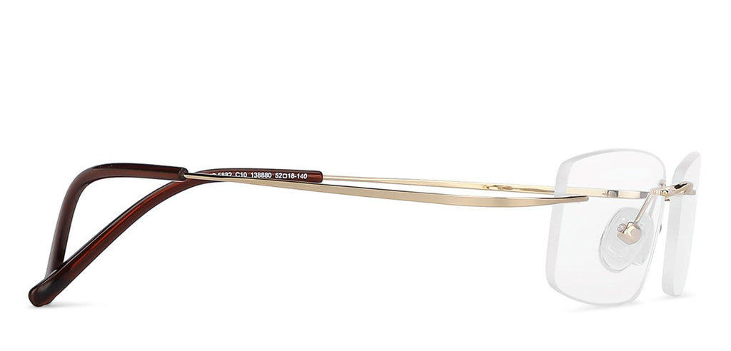 Rimless Eyeglasses-Frame Rectangle--EG Rimless Eyeglasses-Frame Rectangle--EG