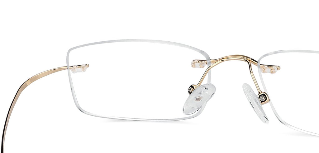 Rimless Eyeglasses-Frame Rectangle--EG Rimless Eyeglasses-Frame Rectangle--EG