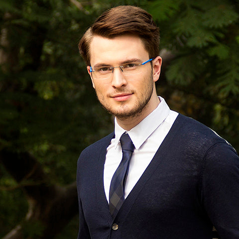 Rimless Eyeglasses-Frame Rectangle--EG Rimless Eyeglasses-Frame Rectangle--EG